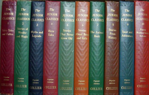 Image of: The Young Folks' Shelf of Books, Complete 10 Volume Set 1938 Edition (Colliers Junior Classics)