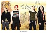 MY CHEMICAL ROMANCE SIGNED AUTOGRAPH PHOTO A4 12X8 INCHES PRINT POSTER GERRARD WAY