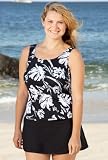 Beach Belle® Splash Skirtini - Women's Swimsuit Plus Size Swimsuits