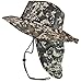 Boonie Bush Safari Outdoor Fishing Hiking Hunting Boating Snap Brim Hat Sun Cap with Neck Flap (Digital Camo, S)