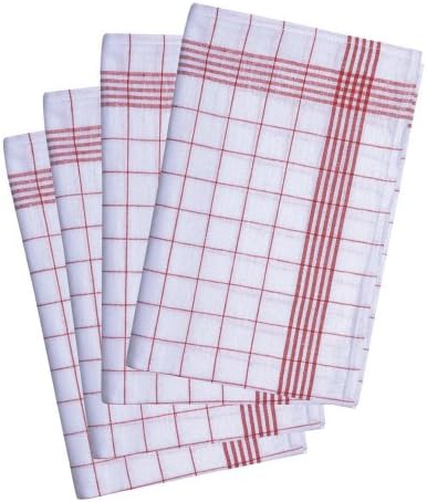 Karlowsky Lot De 10 Torchons Vaisselle Gt 7 01 Rouge Et Blanc 50 X 70 Cm (B/H) Rot-Weiss Karriert