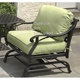 Long Cove Deep Seating Cast Aluminum Motion Lounge Chair Frame in Antique Fern