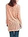 Allegra K Ladies V Neck High Low Hem Side Split Batwing Sleeve Loose Tunic Shirt