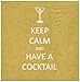 Paperproducts Design 20-Pack Keep Calm Cocktail Paper Cocktail Napkins