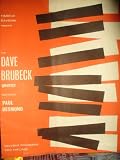 Dave Brubeck Quartet Souvenir Programme 1961 On Tour Great Britain