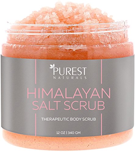 Purest naturals himalayan salt body scrub - deep cleans…