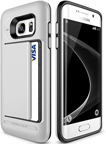 Galaxy S7 Edge Case,Card slot Design [Damda Clip][Dark Silver] - [Card Slot][Drop Protection][Heavy Duty][Money Clip][Wallet] - For Samsung Galaxy S7 Edge SM-G935 Devices