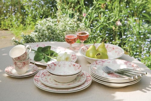Napoleon Crockery - Pink - 4 Person Place Setting