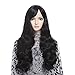 YOPO Halloween Wig Long Wavy Curly Hair Wigs for Women Synthetic Cosplay Costume Party Wig, Full Wig, 29.5'' Hair Wigs with Bangs, Heat Resistant, Daily Use, Free Cap & Hair Pins