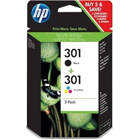 HP 301 Combo Pack Cartridges -Black/Tri Colour