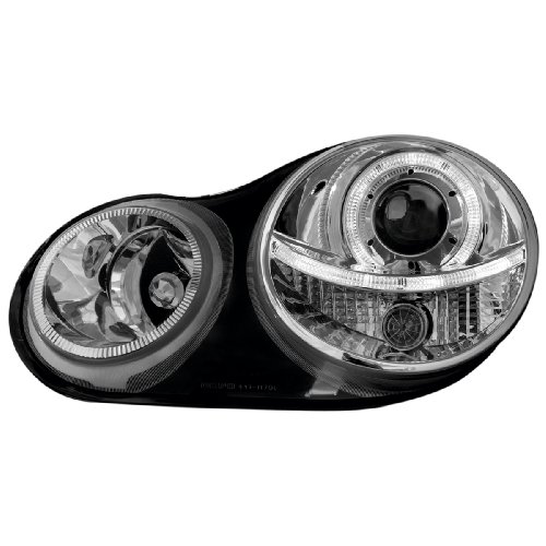 Dectane SWV22D Scheinwerfer VW Polo 9N 02-04 1 Standlichtring chrome Preisvergleich