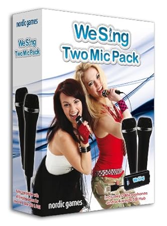 We Sing 2: Mic Pack - Includes 4 port USB hub 2013 (PS2/PS3/Xbox 360/Nintendo Wii)