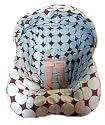 Emmalu Designs Waterproof Removable Infant Car Seat Cover - Blue and Chocolate Dot
