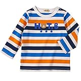 ミキハウス ホットビスケッツ(MIKIHOUSE HOT BISCUITS) ビーンズくん&キャビットちゃん・ボーダー長袖Tシャツ (70cm・80cm・90cm・100cm・110cm・120cm)