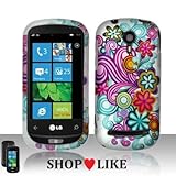 Rubberized Silver Purple Blue Yellow Orange Wave Flower Snap on Design Case ....