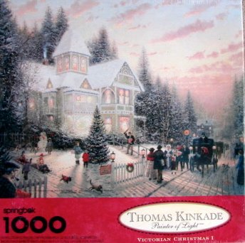 Image of Thomas Kinkade Painter of Light Victorian Christmas I 1000pc. Puzzle