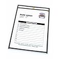 C-Line Stitched Shop Ticket Holders, 9 x 12 Inches, Both Sides Clear, 25 per Box (46912)