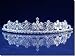 Bridal Wedding Tiara Crown With White Flowers 46525