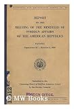 Produkt-Bild: Report on the meeting of the ministers of foreign affairs of the American republics, Panama, September 23-October 3, 1939. Submitted to the governing board of the Pan American Union by the director general