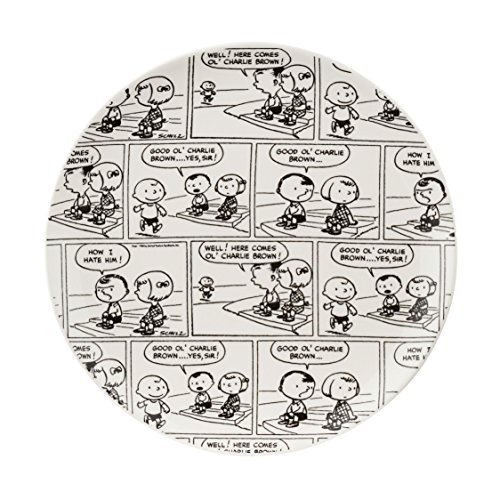 Department 56 Peanuts Christmas Anniversary Cartoon Plate