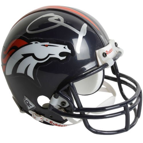 Riddell Denver Broncos #55 D.J. Williams Autographed Miniature Replica Helmet
