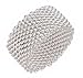 Celebrity Silver Mesh Ring