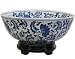 Luxury Gift Ideas for Her - 14 Classic Blue & White Chinese Export Porcelain Pattern Fruit Bowl - 2 Designs