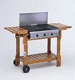 PLATTEN-GASGRILL, 3-flammig, 16,5 kW, mit Seitenablage, Landmann