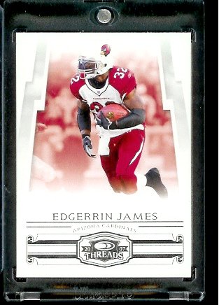 2007 Donruss Threads Football Cards # 57 Edgerrin James - Arizona Cardinals