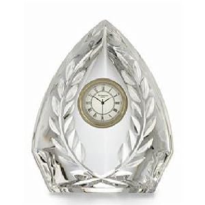 WATERFORD CRYSTAL LAUREL WREATH CLOCK by