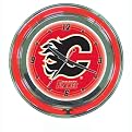 NHL Calgary Flames Neon Clock - 14" Dia.