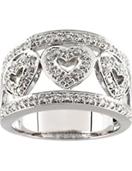 1/2 ct tw Diamond Band in 14k White Gold - Size 7