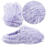 Lavendar Fuzzy Slippers for Women