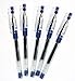 Pilot Hi-tec-c Gel Rolling Ball Pens, Ultra Fine Point,rubber Grip Type,-0.3mm-blue Ink-value Set of 5
