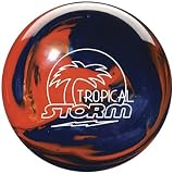 Tropical Storm Orange / Navy Pearl Bowling Ball
