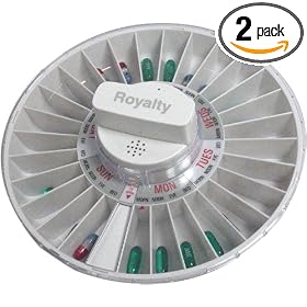 Telemergency Royalty 1 Pill Dispenser (Pack of 2)