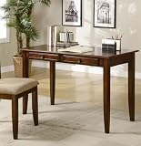 2pc Home Office Writing Desk and Chair in Cherry Finish