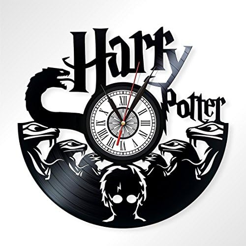 Harry Potter vinyl record wall clock, art home decor, decorate your home with modern art, best gift handmade, perfect gift for fans, 004