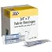 First Aid Only 3/4" X 3" Fabric Bandages, 100-Count Boxes (Pack of 3)