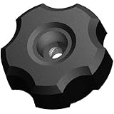 Innovative Components AN4C-F2-L-21 1.38" Fluted knob thru hole 1/4-20 steel zinc lock nut black pp (Pack of 10)