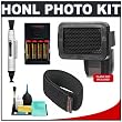 Honl Photo Professional 1/8" Honeycomb Speed Grid Diffuser + Speed Strap + Batteries + Accessory Kit for Canon 220EX 430EX 580EX II, Nikon SB-400 SB-600 SB-800 SB-900, Olympus FL-20 FL-36 FL-50, Pentax AF-360FGZ AF-540FGZ Flashes