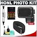 Honl Photo Professional 1/8" Honeycomb Speed Grid Diffuser + Speed Strap + Batteries + Accessory Kit for Canon 220EX 430EX 580EX II, Nikon SB-400 SB-600 SB-800 SB-900, Olympus FL-20 FL-36 FL-50, Pentax AF-360FGZ AF-540FGZ Flashes