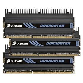 Corsair TR3X6G1600C7D Dominator 6 GB PC3-12800 1600 MHz 240-pin Triple Channel DDR3 Memory Kit