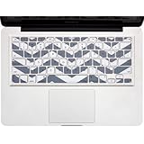Kuzy - Gray Chevron Zig-Zag Keyboard Cover for MacBook Pro 13" 15" 17" (with or w/out Retina Display) iMac and MacBook Air 13" Silicone Skin - Gray