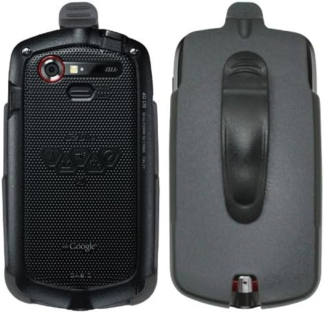 Cbus Wireless Black Holster Case w/ Ratcheting Belt Clip for Casio G'zOne Commando 4G LTE / C811