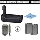 Battery Pack Grip / Vertical Shutter Release Replacement For Nikon D5000 Di ....