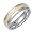Band Designer Women's 6 mm 14K Two Tone Gold Comfort Fit Wedding Band