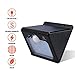 Pomelo Best Motion Sensor Solar Powered Wall Lights, IPX5 Waterproof (12 LEDs)