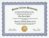 Senior Citizen Degree: Custom Gag Diploma Doctorate Certificate (Funny Customized Joke Gift Novelty Item) 51IsgMHLi0L. SL160 Senior Citizen Degree: Custom Gag Diploma Doctorate Certificate (Funny Customized Joke Gift Novelty Item)
