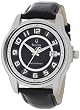 Bulova Men's 96B127 Precisionist Claremont Black Leather Watch by Bulova